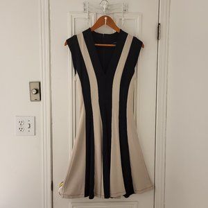 French Connection Jersey Dress - Cap Sleeve - A- line